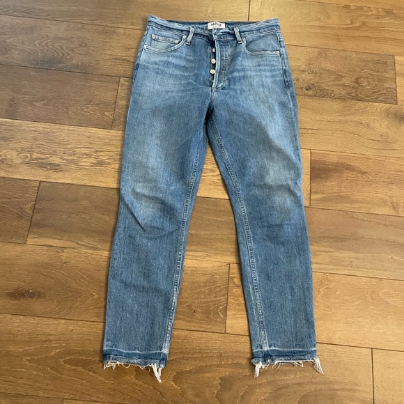 Agolde undone hem jeans sz29 - Picture 2 of 4